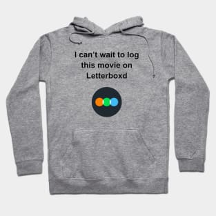 letterboxd log black Hoodie